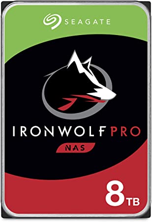 Seagate IronWolf Pro 8TB NAS Internal Hard Drive HDD – 3.5 Inch SATA 6Gb/s 7200 RPM 256MB Cache for RAID Network Attached Storage, Data Recovery Service – Frustration Free Packaging (ST8000NE001)