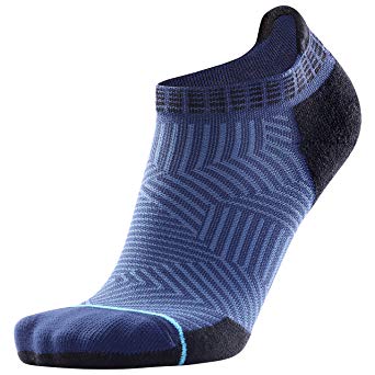 Compression Running Socks Anti-Blister No Show Low Cut Merino Wool Athletic for Men and Women