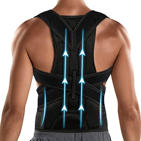 Posture Corrector Back Brace for Men&Women - Back Lumbar Support and Upright Back - Breathable Back Straightener - Back Corrector Posture Improve and Neck, Back, Shoulders Pain Relieve, X-L (37-42 Inch)