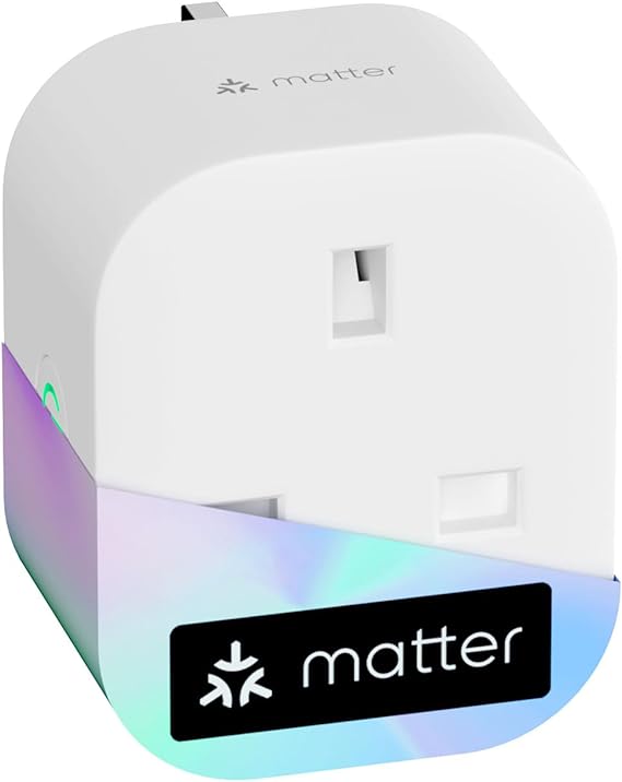 Meross Matter Smart Plug Mini with Energy Monitoring, Works with Apple HomeKit, Alexa, Google Home, SmartThings, WiFi Plug with Voice Remote Control, 13A, 1 Pack