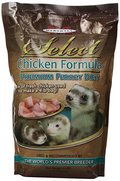 Marshall Pet Products Select Chicken Formula Premium Ferret Diet