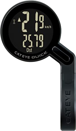 CAT EYE - Quick Bike Computer - Wireless and Waterproof - Odometer and Speedometer - Road Cycling and Commuting