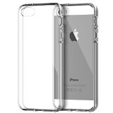 iPhone 5 Case JETech Apple iPhone 55S Case Bumper Cover Shock-Absorption Bumper and Anti-Scratch Clear Back for iPhone 55S Crystal Clear