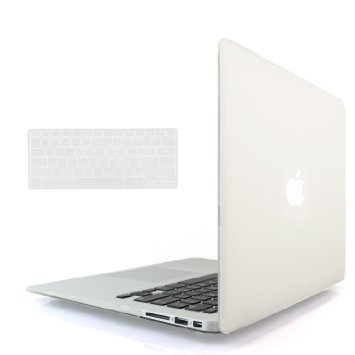 iBenzer - 2 in 1 Multi colors Soft-Touch Plastic Hard Case Cover and Keyboard Cover for Macbook Air 13 Clear MMA13CL1