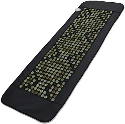 UTK Full Body Quantum Wave Heating pad,Infrared Heating Pad for Pain,60 Passive Magnet Stones,48 Tourmaline Stones,321 Natural Jade Stones, Memory Function, Auto Shut Off(Large: 24'' x 70'')