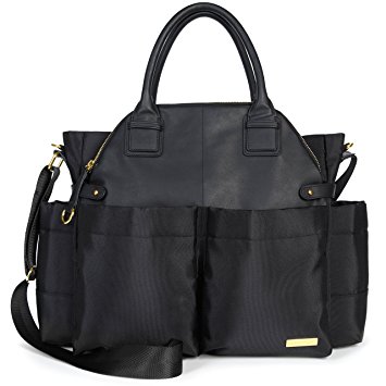 Skip Hop Chelsea Downtown Chic Diaper Satchel, Black