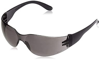 AmazonCommercial Light Weight Safety Glasses (Gray/Black), Anti-Scratch, 12-Pack