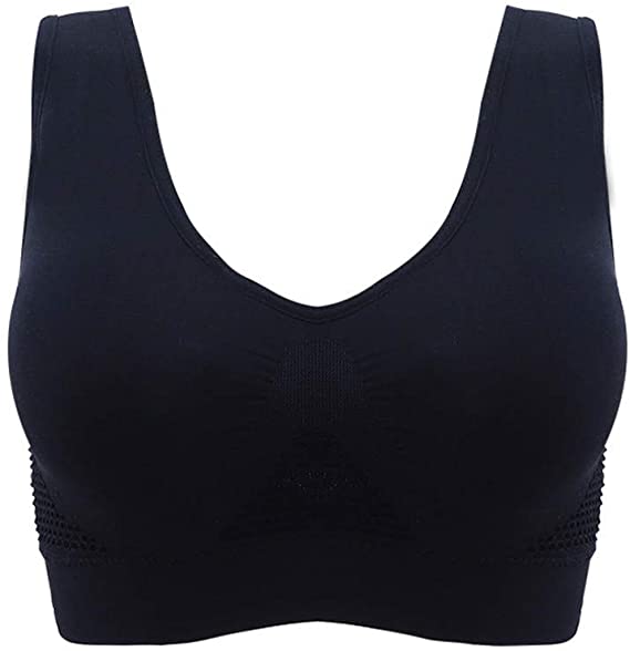 Posional Sports Bra Tops Short Style Tee Air Permeable Cooling Summer Sport Yoga Wireless Bra Sweat Top