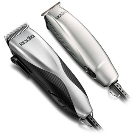 Andis Promotor and Clipper and Trimmer Combo Kit, Silver (29115)