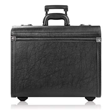 Solo Lincoln Rolling Catalog Case, with Dual Combination Locks, Black