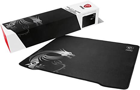 MSI Ultra-Smooth Low-Friction Textile Surface Natural Rubber Base Extra Soft Comfortable Touch Anti-Slip Gaming Mouse Pad (Agility GD30)