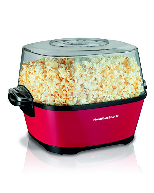 Hamilton Beach 804067325546 Popcorn Popper-Hot Oil (73302), 1 Red