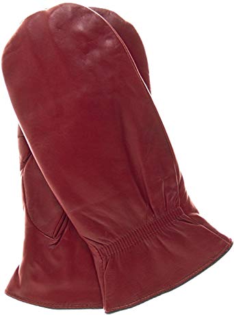Pratt and Hart Women's Winter Leather Mittens with Finger Liners
