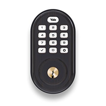 Yale Assure Lock Push Button Keypad with Z-Wave, Oil Rubbed Bronze - Works with Your Smart Home, Including SmartThings and Wink (YRD216ZW20BP)