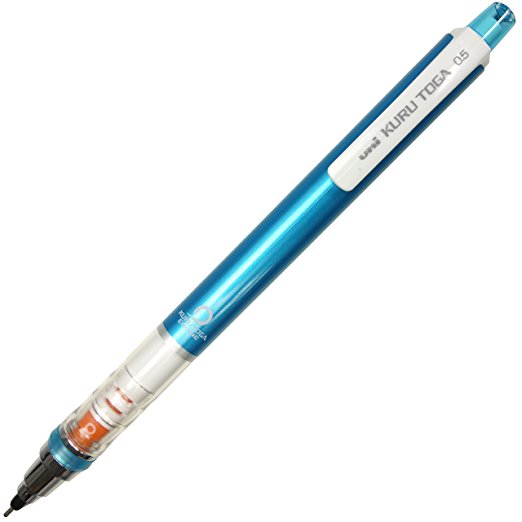 Uni Kurutoga Mechanical Pencil Standard, 0.5mm, Blue (M54501P.33)
