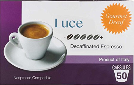 50 Decaf Nespresso Capsules (Compatible) - Decaffeinated Espresso - by Mixpresso Coffee