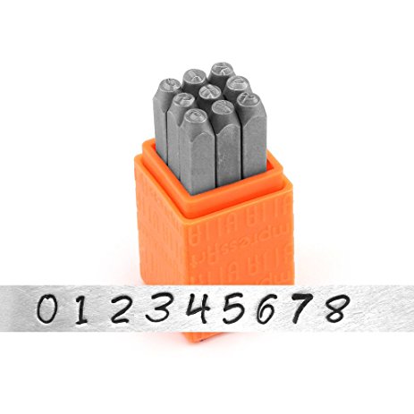 ImpressArt- Basic Bridgette Numbers Metal Stamp Set