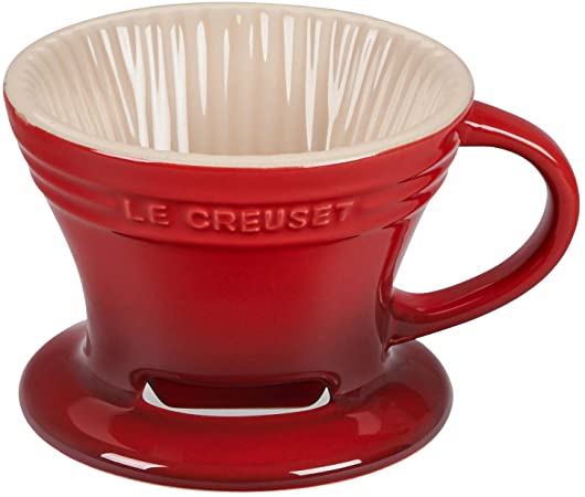 Le Creuset PG20191-67 Pour Over Coffee Maker, Cerise