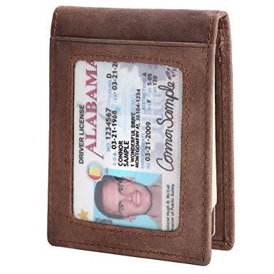 Mens Wallets with Money Clip, Front Pocket Wallets, RFID Blocking