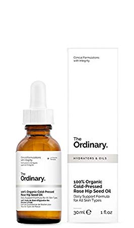 The Ordinary 100% Organic Cold-Pressed Rose Hip Seed Oil 30ml, Daily Support Formula for All Skin Types