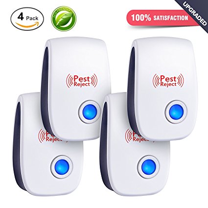 [2018 NEW]Ultrasonic Pest Repeller & Mouse Repeller Plug in Pest Control - Pest Repellent & Mosquito Repellent for Mice,Rat,Bug,Bedbug,Spider,Roach,Ant,Fly,Flea,Moth - No more Trap,oil & Fogger