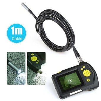 Crenova iScope Digital Waterproof Handheld Endoscope Borescope Inspection Camera Snake Camera with 27 inch Screen Monitor and 1 meter Cable