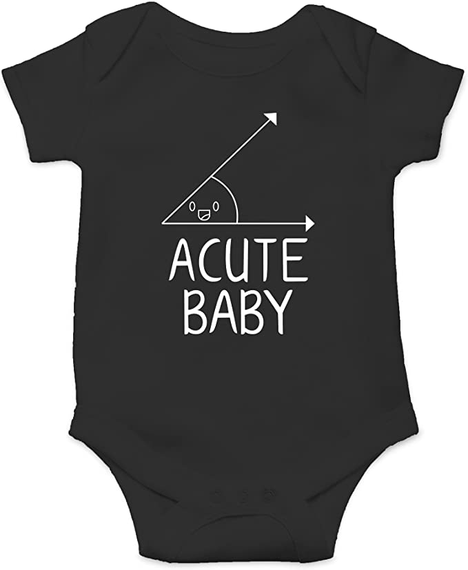AW Fashion's Acute Baby - Math Lovers Nerd Cute Novelty Funny Infant One-piece Baby Bodysuit