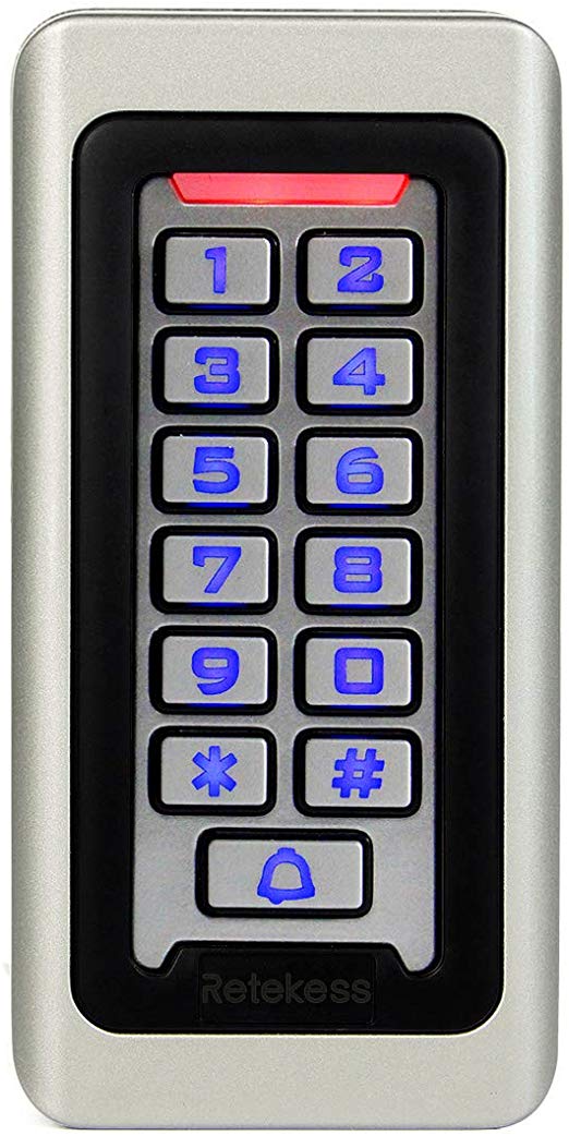 Retekess T-AC03 Access Control Keypad Classic Waterproof RFID 125KHz Metal Case 2000 Users