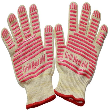 Revolutionary 932F Extreme Heat Resistant EN407 Certified Gloves - Thick but Light-Weight & Flexible, Ladies Small Size, 2 Gloves