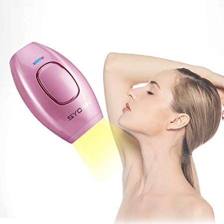 SYOSIN IPL Hair Removal System Light Epilator 400,000 flashes of Permanent Hair Removal for Women and Men, Beauty Device on Body, Face and Bikini & Underarms