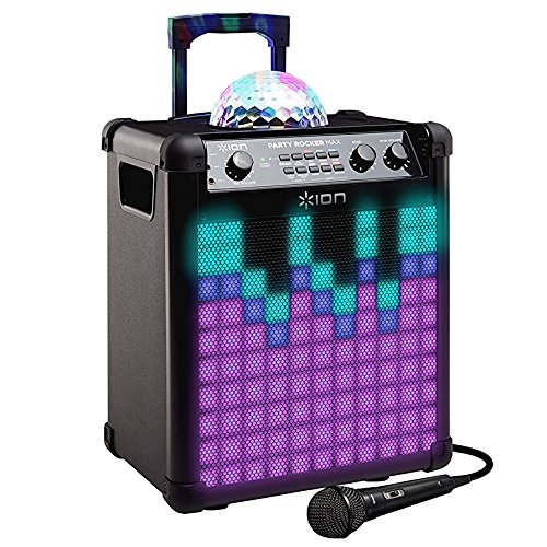 Ion Audio Party Rocker Max | Wireless Rechargeable Speaker with Multi-Effect Party Lights