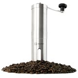 Christmas Sale  Zelancio Stainless Steel Hand Coffee Grinder  Adjustable Manual Conical Ceramic Burr Portable Coffee Mill Aeropress and Espresso Compatable