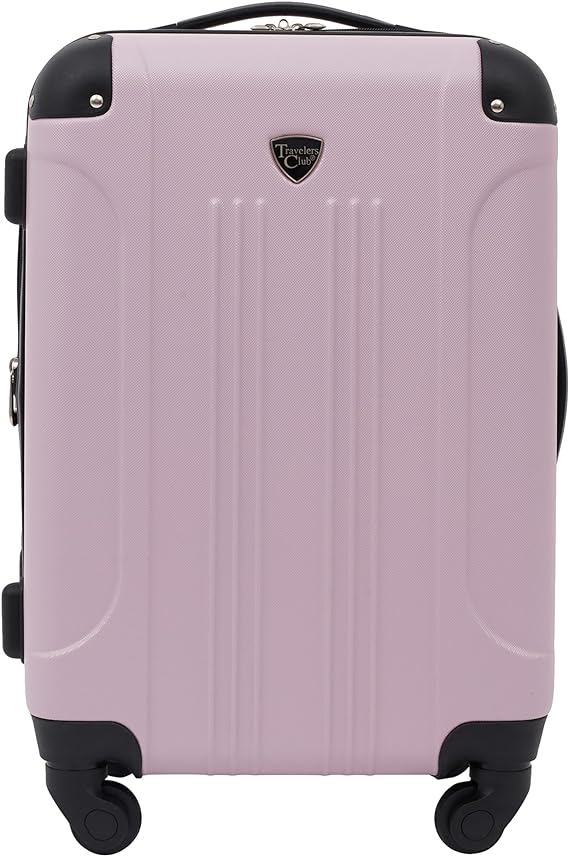 Travelers Club Chicago Hardside Expandable Spinner Luggages, Lilac, 20" Carry-On