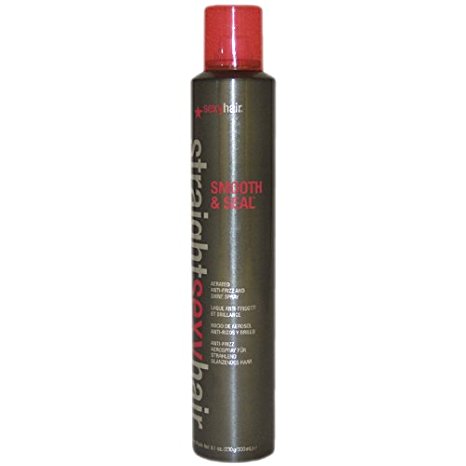 Straight Sexy Hair Smooth & Seal Spray by Sexy Hair for Unisex - 8.1 Ounce Hairspray