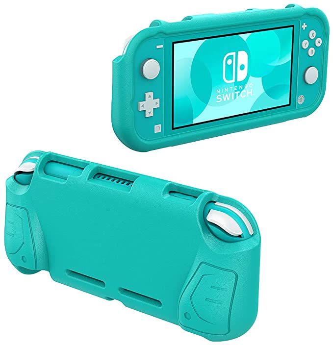 MoKo Grip Case Compatible with Nintendo Switch Lite, Comfort Ergonomic Handle Case EVA Protective Portable Cover Accessories Compatible with Nintendo Switch Lite - Turquoise