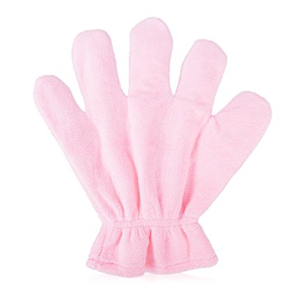 FANTCEN Dry Hair Glove Microfiber Hair Towel Fast Drying Towel Super Absorbent Towels Superfine Soft for Salon Wrap Pink