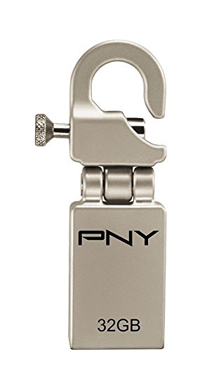 PNY 32GB Micro Hook USB Drive (P-FDI32G/APPHK-GES3)