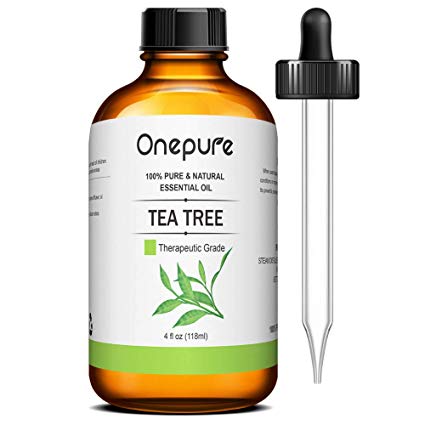 Onepure 100% Pure Tea Tree Essential Oil - (4.0 Fl Oz/118ml) - Aromatherapy Essential Oils for Diffuser and Topical Use Natural Oils for Home and Work