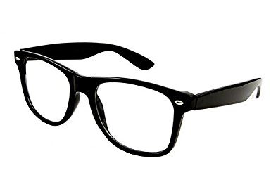 ASVP Shop® Clear Lens Style Nerd Geek Retro Hipster Glasses Fancy Dress Rave Party