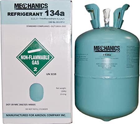 Auto R134A Refrigerant 30 lbs Tank R-134a, R134, R-134a