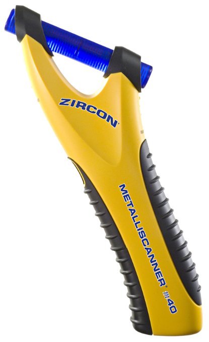 Zircon m40-FFP Handheld Electronic Metal Detector for Use on Dry Wall Concrete Plaster Stucco and More with Battery