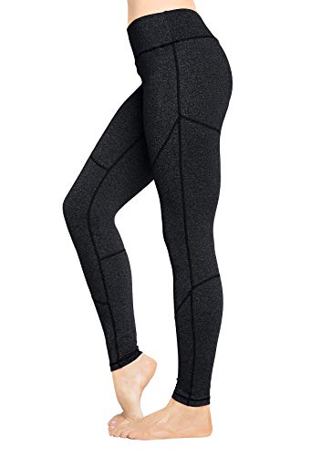UURUN Women's High Waist Yoga Pants Non See-Through Tummy Control Workout Compression Leggings with 4 Way Stretch