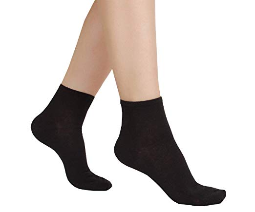 6 or 12 Pair Women's Ultra Thin Cotton Summer Ankle Crew Socks