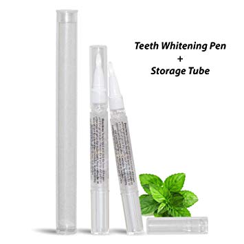 Bright White Smiles Teeth Whitening Pen, 35% Carbamide Peroxide, Manufactured in USA, 2cc Whitener Kit, Storage Tube Included