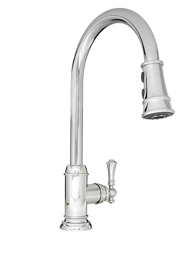 Mirabelle MIRXCAM100CP Amberley 1.8 GPM Single Hole Pull-Down Kitchen Faucet - Includes Escutcheon