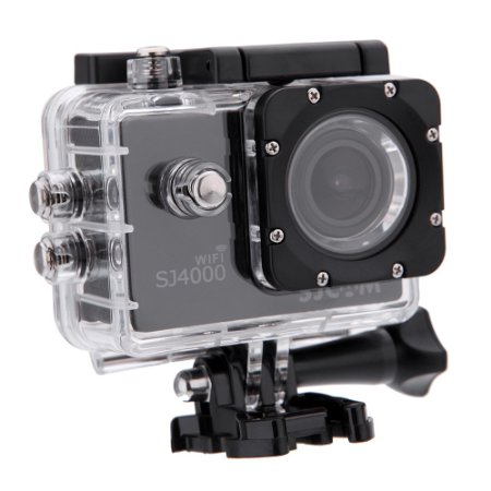 SJCAM Original SJ4000 WiFi Action Camera 12MP 1080P H.264 1.5 Inch 170° Wide Angle Lens Waterproof Diving HD Camcorder Car DVR (Black)