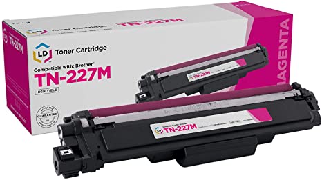 LD Compatible Toner Cartridge Replacement for Brother TN-227M High Yield (Magenta)