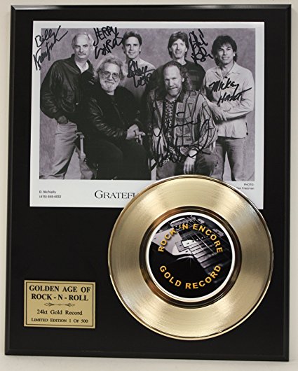 Grateful Dead Gold Record Signature Series LTD Edition Display