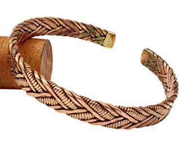 Handmade 99% Pure Raw Copper Tibetan Healing Bracelet. Therapy Bracelet Helps Relief Arthritis Pain.
