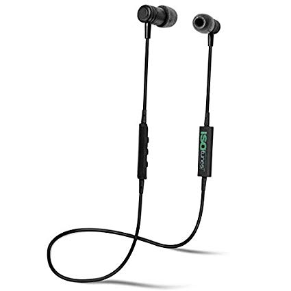 ISOtunes Noise Isolating Bluetooth Earbuds, 26 dB Noise Reduction Rating Earplug Headphones, 4 Hour Battery, Noise Cancelling Mic, OSHA Compliant